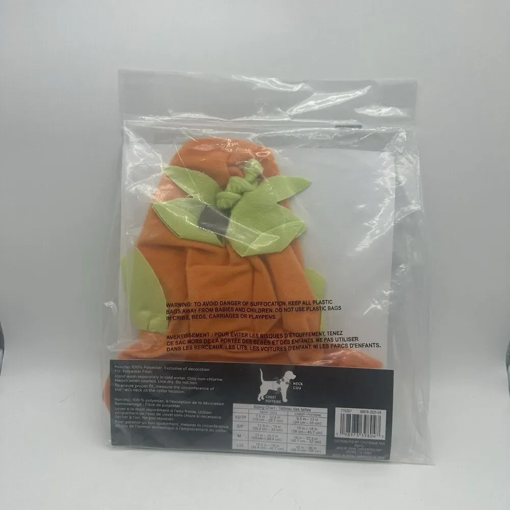 Ashland Halloween Dog Costume Pumpkin Pet Costume Size XS New